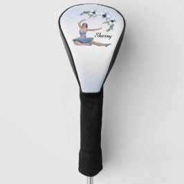 Ballerina in Blue Persönlicher Name Golf Headcover
