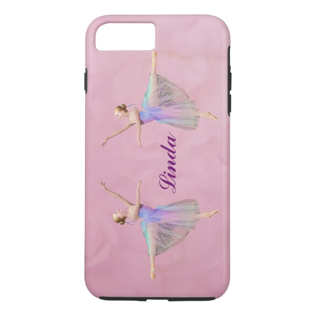 Ballerina in der Arabeske, kundengerechter Name Case-Mate iPhone Hülle (Rückseite)