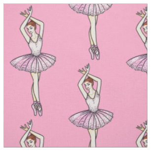 Ballerina in funkelndem Rosa Ballett Tanz Stoff