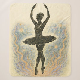 Ballerina in Graziöser Anmut - Sanfte Farben Sherpadecke
