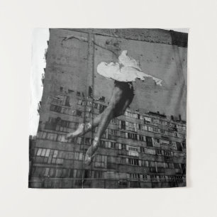 BALLERINA IN WHITE DRESS MURAL WANDTEPPICH