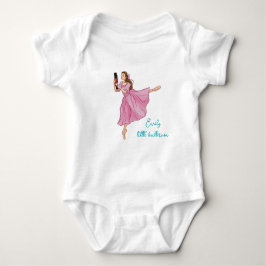 Ballerina - Individuelle Name Baby Strampler