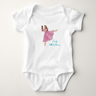 Ballerina - Individuelle Name Baby Strampler