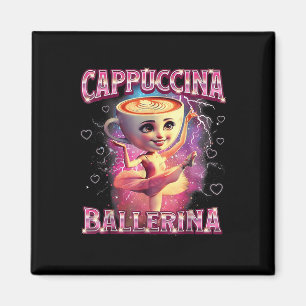 Ballerina Kapuzinerin Lustiges Italienisches Brain Magnet