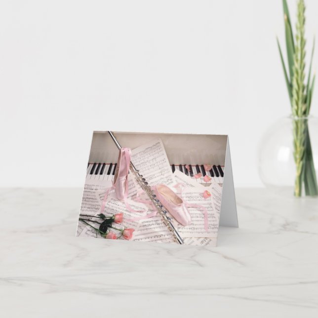 Ballerina-Karte Karte (Vorderseite)