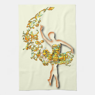 Ballerina Kitchen Handtuch Ballet Tänzer Girl