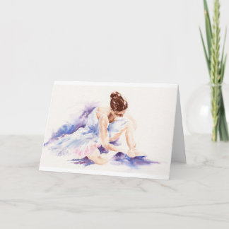 Ballerina - Kunst-Gruß-Karte Karte