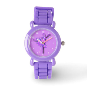 Ballerina Lila Watch Ballett Tänzerin Frau Armbanduhr