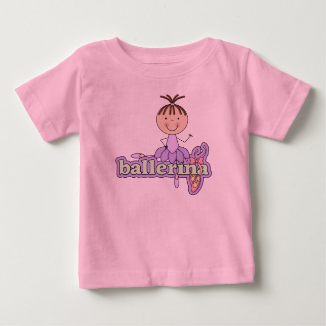 Ballerina - Lilac Baby Tutu Bodysuit T-shirt (Vorderseite)
