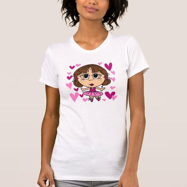 Ballerina Mädchen T-Shirt (Vorderseite)