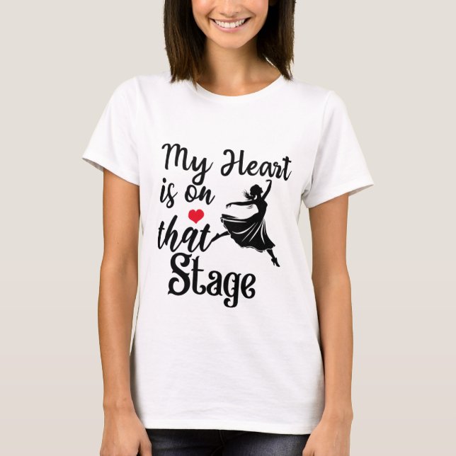 Ballerina Mama T-Shirt, Dance Mama Shirt (Vorderseite)