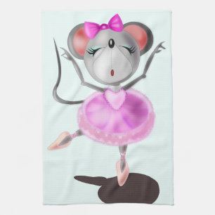 Ballerina Maus Küche Handtuch Balletttänzer - Spaß