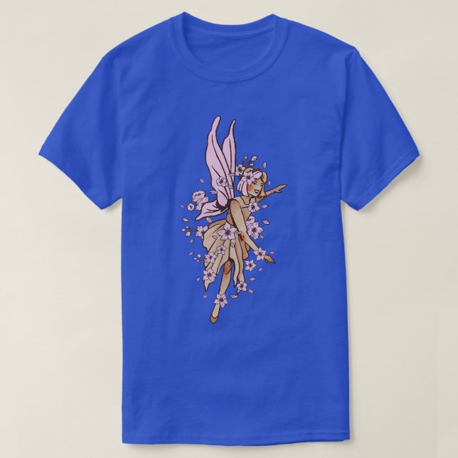 Ballerina mit Ballett- und Balletttänzerin und Fee T-Shirt (Design vorne)