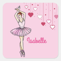 Ballerina mit rosa Kleid und Pointe Toe Shoes