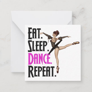 Ballerina Mitteilungskarte