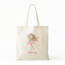 Ballerina-Monogramm-Namen-Ballett-Tanz-Tasche