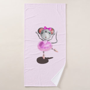 Ballerina Mouse Badetuch Badehandtuch