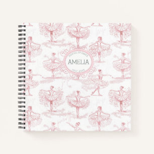 Ballerina Moves Muster Pink ID738 Notizbuch