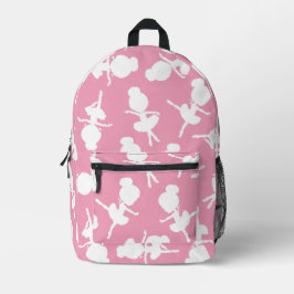 Ballerina Muster, Ballettmädchen, Balletttanz Bedruckter Rucksack