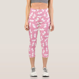 Ballerina Muster, Ballettmädchen, Balletttanz Capri Leggings