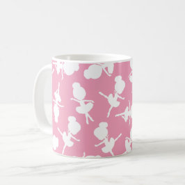 Ballerina Muster, Ballettmädchen, Balletttanz Kaffeetasse