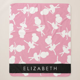 Ballerina Muster, Ballettmädchen, Tanz, Ihr Name Sherpadecke