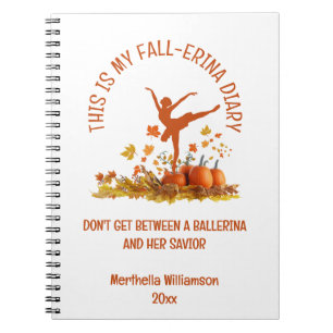 Ballerina My FALL-ERINA BALLET Erntedank Notizblock
