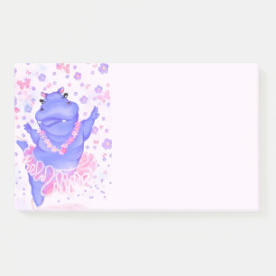 Ballerina Nilpferd Post-it® Notizen
