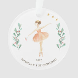 Ballerina/Nutcracker Girl's 1st Christmas Ceramic