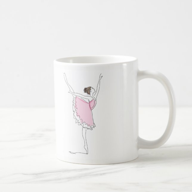 Ballerina //ohne Tanz, was das pointe ist? Kaffeetasse (Rechts)
