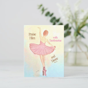 Ballerina Painting Grußkarte Personalisieren