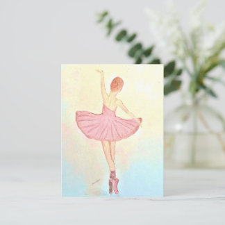 Ballerina Painting Grußkarte Personalisieren
