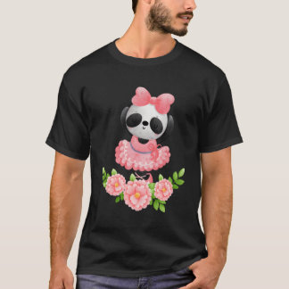 Ballerina Panda Floral 'S T-Shirt
