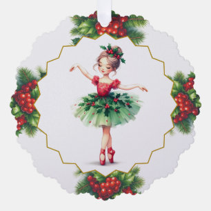 Ballerina-Papierdekoration Ornament Karte
