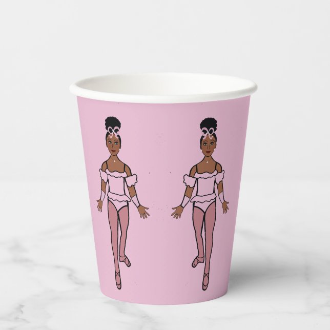 Ballerina Party 8oz Paper Cup, #1 Pappbecher (Vorderseite)