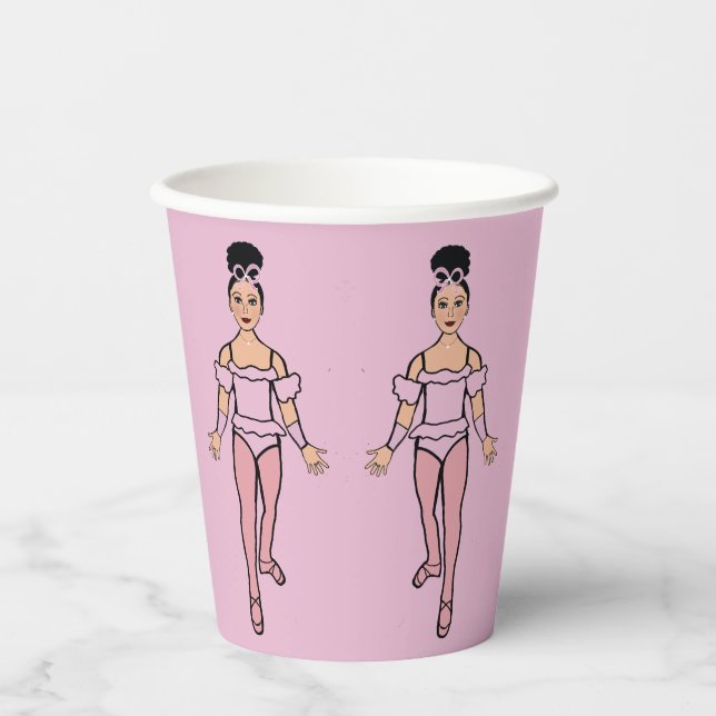 Ballerina Party 8oz Paper Cup, #2 Pappbecher (Vorderseite)