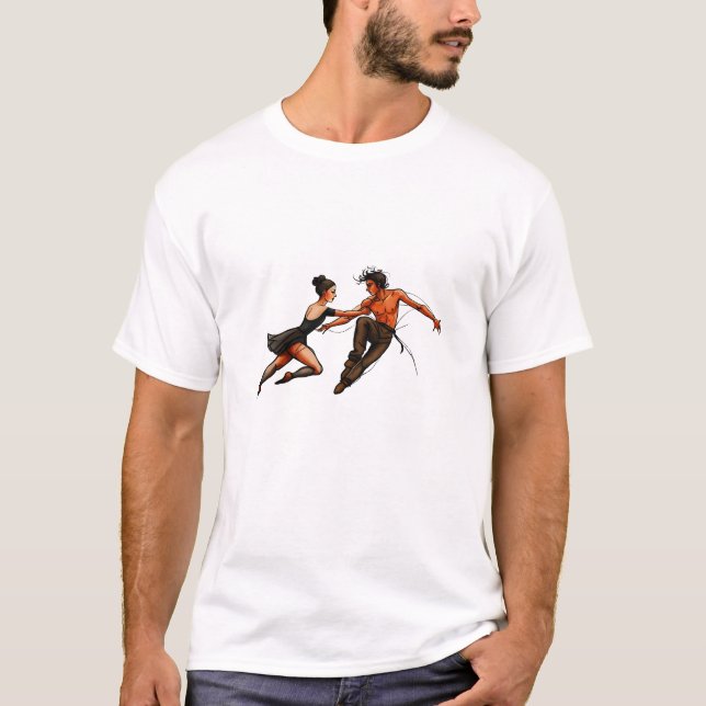 Ballerina Pas de deux T-Shirt (Vorderseite)