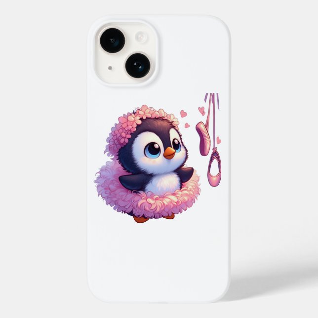 Ballerina Penguin Dreams Case-Mate iPhone 14 Hülle (Rückseite)