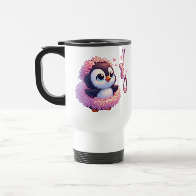 Ballerina Penguin Dreams Reisebecher (Links)