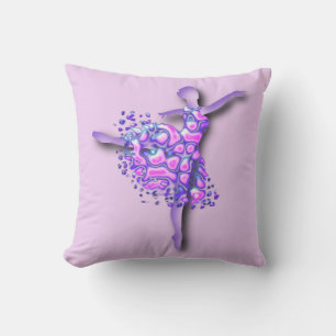 Ballerina Pillow Lila Ballet Tänzerin Frau Kissen