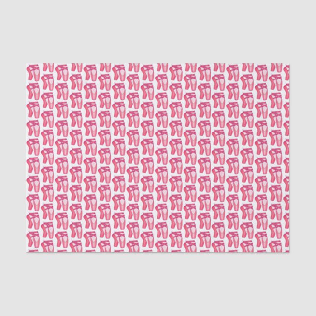 Ballerina Pink Ballett Tanz Pointe Toe Shoes Seidenpapier (Vorderseite)