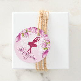 Ballerina Pink Geburtstag Vielen Dank Geschenkanhänger