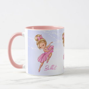 Ballerina Pink, Lila Hübsches Ballett Tasse