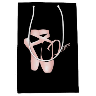 Ballerina Pink Pointe Shoes Dance MGB Mittlere Geschenktüte