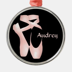 Ballerina Pink Schuhe Maßgeschneidert  Ornament Aus Metall