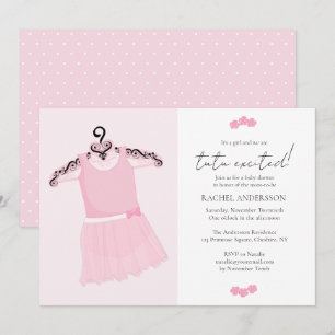 Ballerina Pink Tutu Kinderdusche Einladung