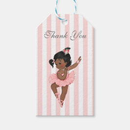 Ballerina Pink Tutu Spitzen Blume Streifen Gift Ta Geschenkanhänger