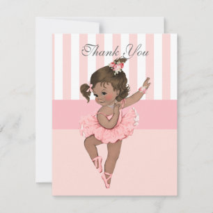 Ballerina Pink Tutu Stripes Fleurs Dentelles Merci