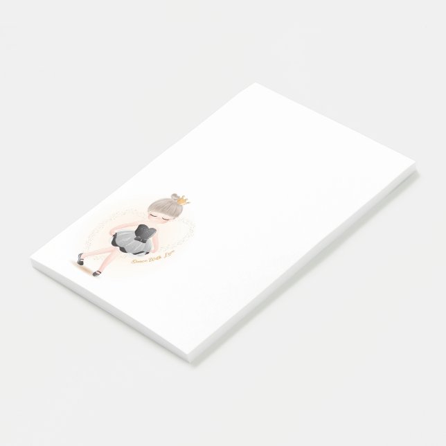 Ballerina Postit Notes Post-it Klebezettel (angewinkelt)