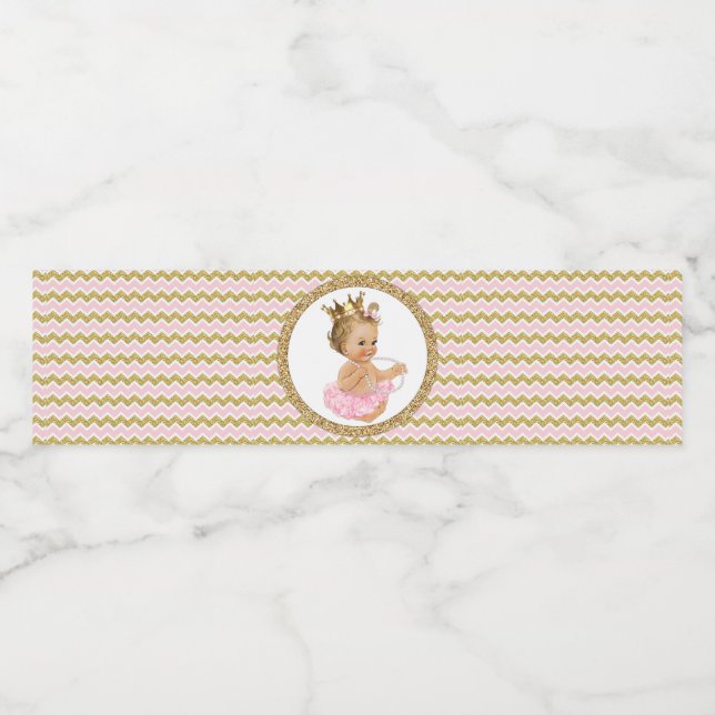 Ballerina Princess Baby Dusche Wasserflaschen Labe (Einzelnes Label)